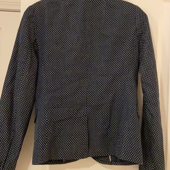 NWT JCrew Navy polka dot Schoolboy Blazer, size 0 - Picture 8 of 10